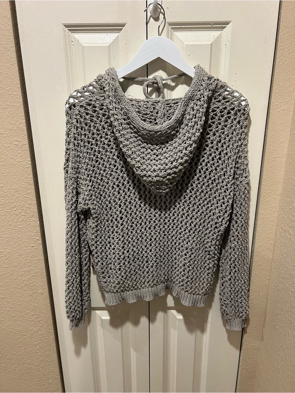Artelier Nicole Miller Fishermen Knit Hoodie Artsy Unique , M - Picture 4 of 6